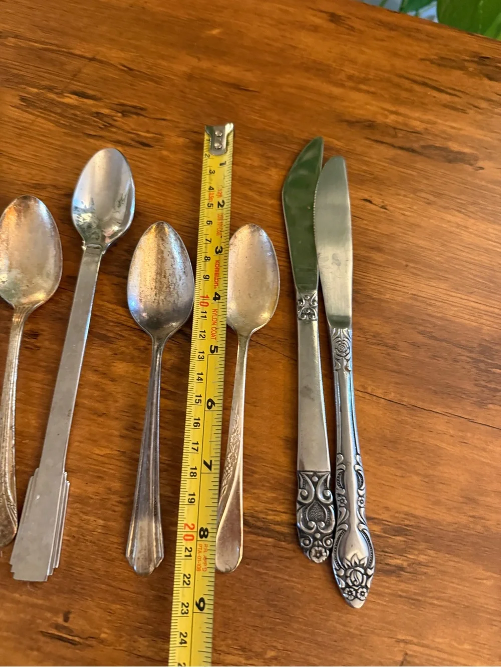 Vintage Mixed-Pattern Stainless Flatware Set in Tarnished Silver